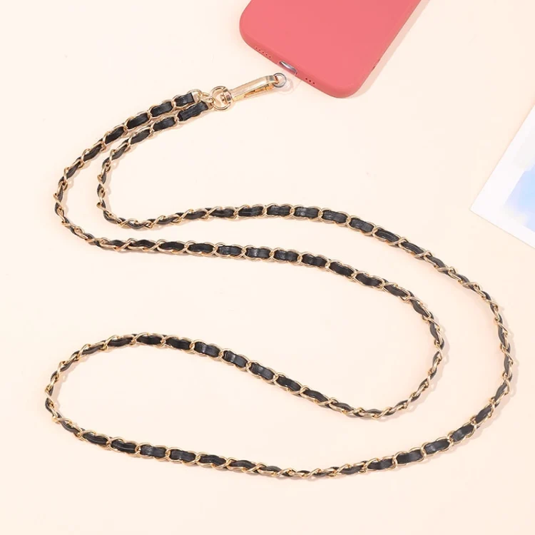 Metal Chain Crossbody Chain Phone Lanyard with Clip,Length: 1.25m, K1646-7mm, K1647-7mm, K1648-8mm, K1649-8mm, K1650-9mm, K1651-9mm, K1652-12mm, K1653-7.5mm, K1654-4.2mm, K1655-4.2mm, K1656-11mm...