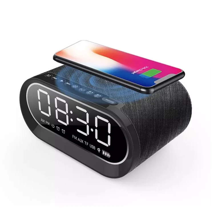 EBS-028 Wireless Charging Bluetooth Speaker Bluetooth 5.0, EBS-028 (Black)