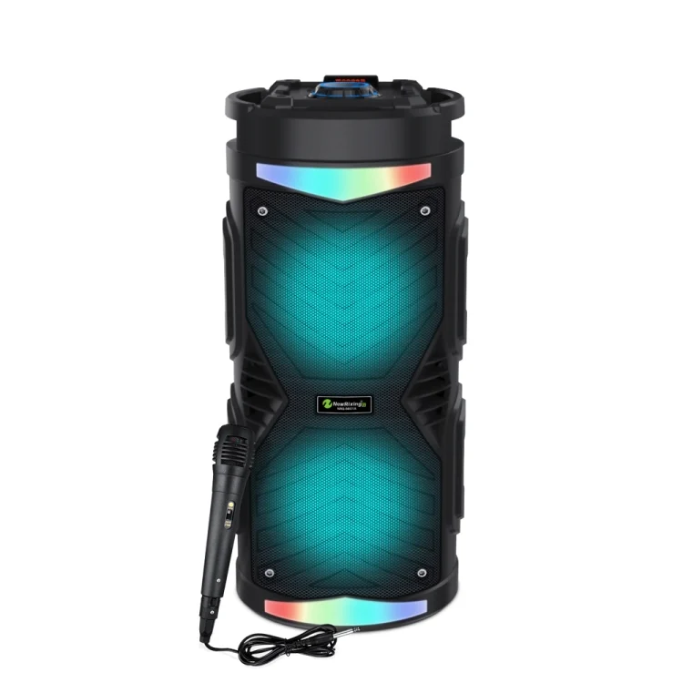 NewRixing NRG6601A Outdoor Portable Karaoke Wireless Speaker 20W Audio Amplifier With Mic