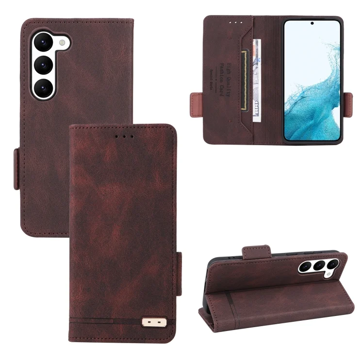Magnetic Clasp Leather Phone Case, For Samsung Galaxy S23 5G, For Samsung Galaxy S23+ 5G, For Samsung Galaxy S23 Ultra 5G, For ZTE Libero 5G III