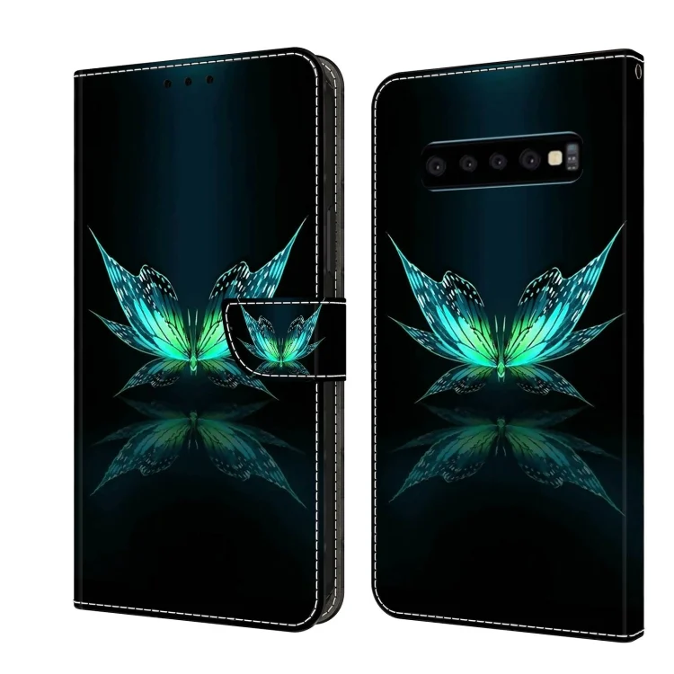 Crystal 3D Shockproof Protective Leather Phone Case, For Samsung Galaxy S10