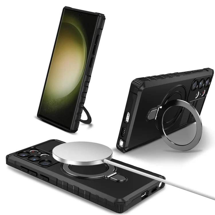 MagSafe Magnetic Holder Phone Case, For Samsung Galaxy S23 Ultra 5G, For Samsung Galaxy S23 5G, For Samsung Galaxy S20 FE