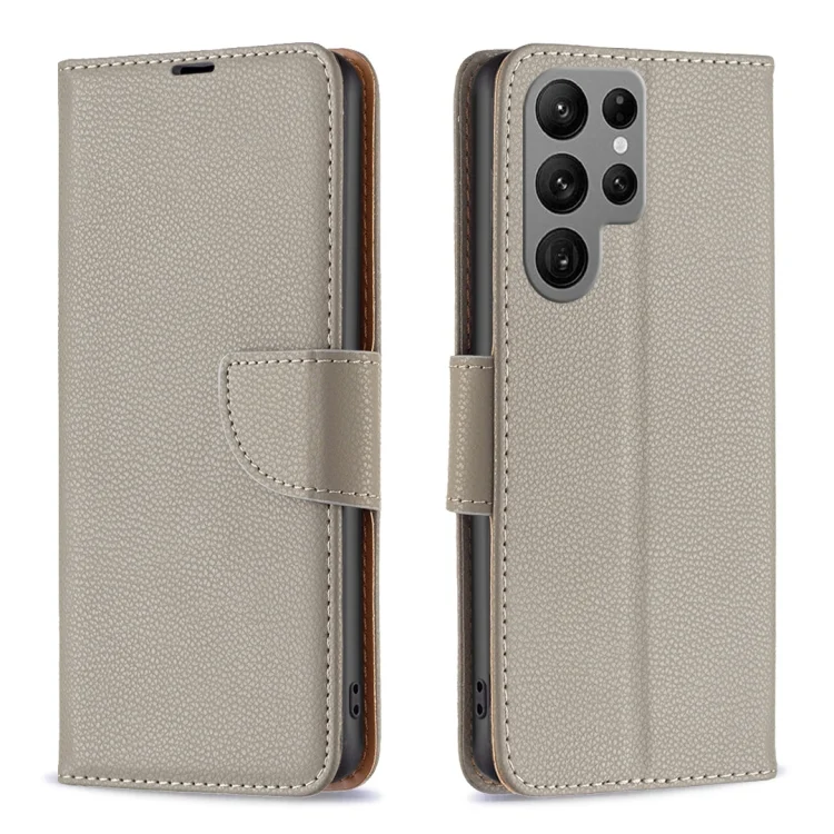 Litchi Texture Pure Color Flip Leather Phone Case, For Samsung Galaxy S24 Ultra 5G, For Samsung Galaxy A55