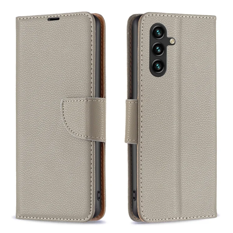 Litchi Texture Pure Color Flip Leather Phone Case, For Samsung Galaxy A35, For Samsung Galaxy A15