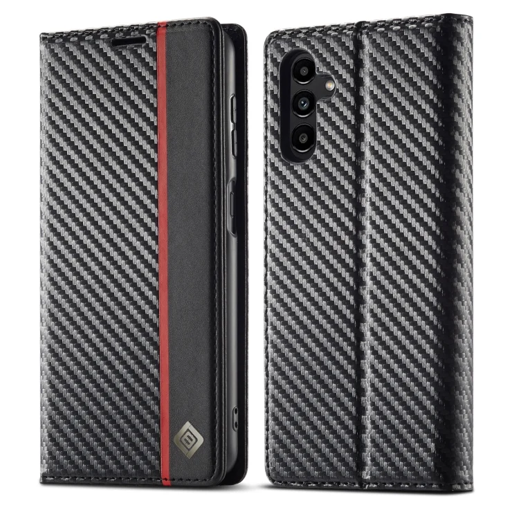 LC.IMEEKE Carbon Fiber Leather Phone Case, For Samsung Galaxy A55 5G, For Samsung Galaxy S24 Ultra 5G, For Samsung Galaxy S23 FE 5G, For Samsung Galaxy A35 5G, For Samsung Galaxy A25 5G...