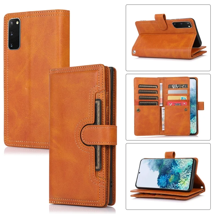 Wristband Card Slot Leather Phone Case, For Samsung Galaxy S20+