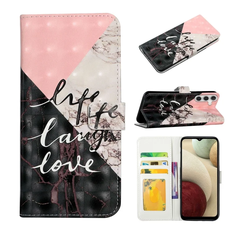 Oil Embossed 3D Drawing Leather Phone Case, For Samsung Galaxy A15, For Samsung Galaxy A05