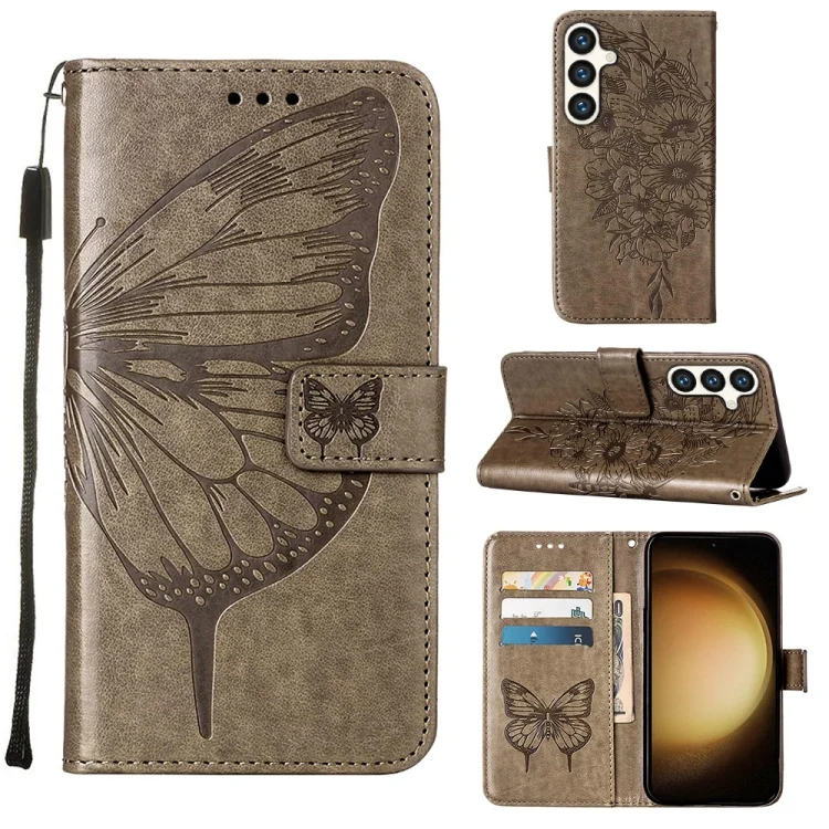 Embossed Butterfly Leather Phone Case, For Samsung Galaxy S24 5G, For Samsung Galaxy M34 5G / F34 5G