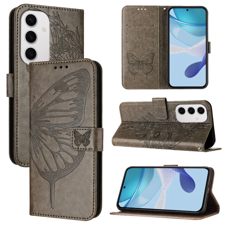 Embossed Butterfly Leather Phone Case, For Samsung Galaxy S24 FE 5G, For Samsung Galaxy M55