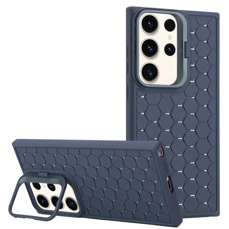 Honeycomb Radiating Lens Holder Magsafe Phone Case, For Samsung Galaxy S24 Ultra 5G, For Samsung Galaxy S24+ 5G, For Samsung Galaxy S24 5G