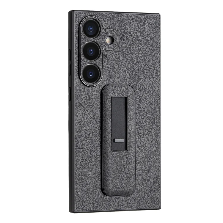 PU Leather Push-pull Bracket Shockproof Phone Case, For Samsung Galaxy S24 5G, For Samsung Galaxy S23 Ultra 5G