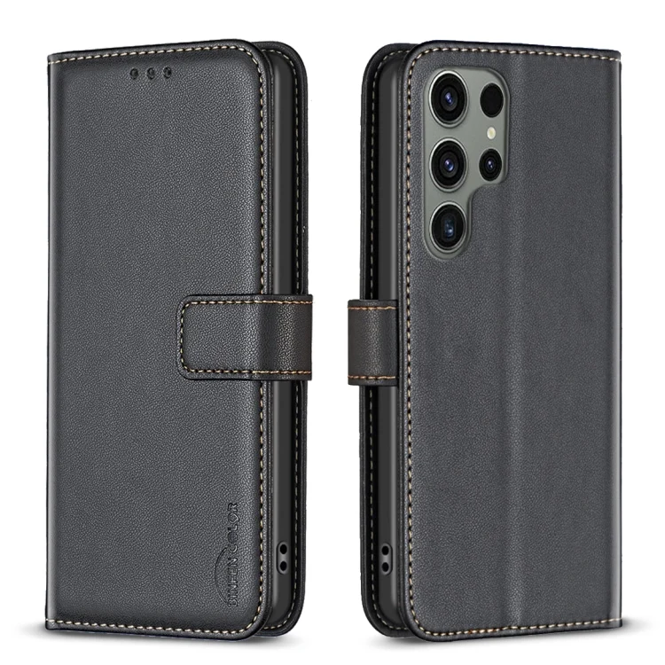 Magnetic Buckle Leather Phone Case, For Samsung Galaxy S25 Ultra 5G