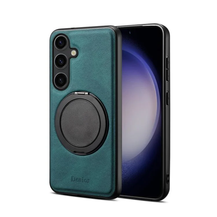 Denior A14 Skin Feel Rotating Holder MagSafe Phone Case, For Samsung Galaxy S25 5G, For Samsung Galaxy S25+ 5G, For Samsung Galaxy S24 FE 5G, For Samsung Galaxy S24+ 5G, For Samsung Galaxy S24 5G...