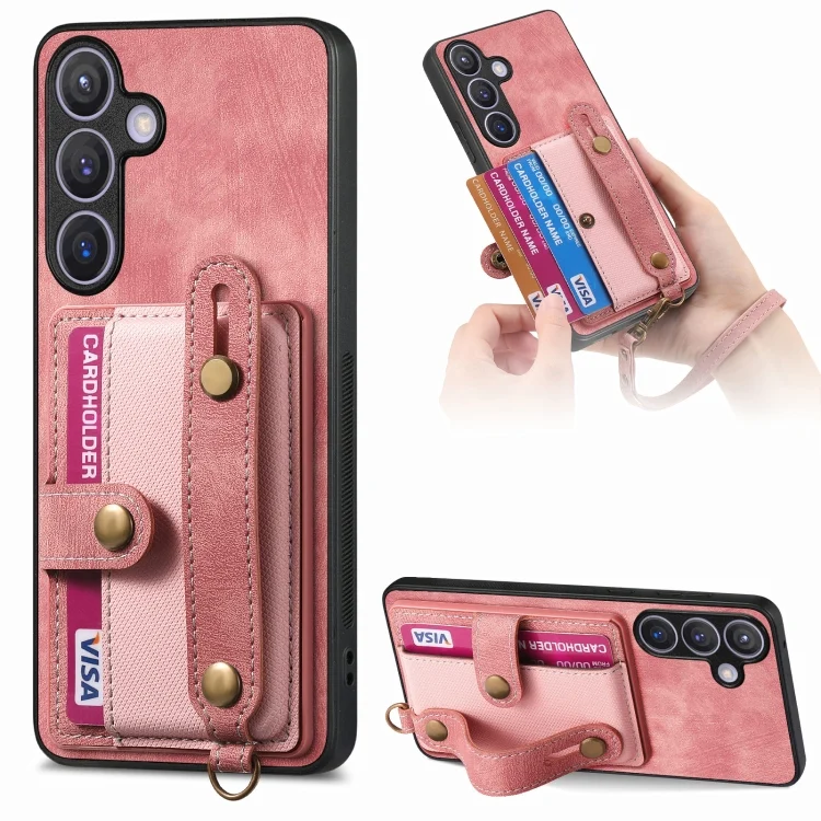 Retro Cross Wristband Wallet Leather Back Phone Case, For Samsung Galaxy S24 5G, For Samsung Galaxy A54 5G, For Samsung Galaxy A04e