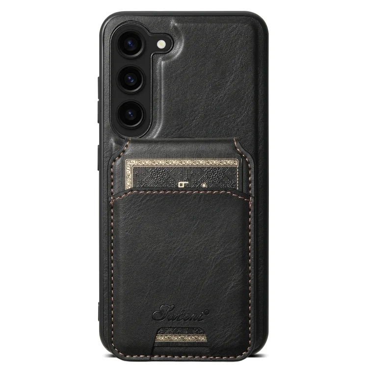 Suteni H15 Oil Eax Leather Detachable Wallet Back Phone Case, For Samsung Galaxy S23 5G, For Samsung Galaxy S22 Ultra 5G, For Samsung Galaxy S22+ 5G, For Samsung Galaxy S22 5G