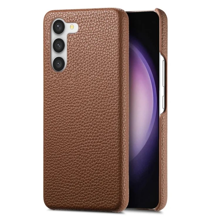 Litchi Oil Edge Leather Back Phone Case, For Samsung Galaxy S23+ 5G, For Samsung Galaxy S23 5G
