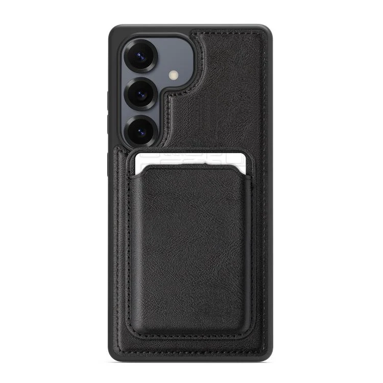 Pindun MagSafe Card Slot Leather Back Phone case, For Samsung Galaxy S25+ 5G, For Samsung Galaxy S25 Ultra 5G