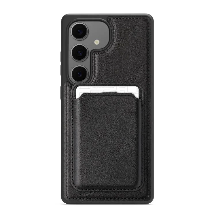 Pindun MagSafe Card Slot Leather Back Phone case, For Samsung Galaxy S24+ 5G, For Samsung Galaxy S24 5G